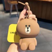 ราคา กระเป๋าใส่เหรียญลายหมีบราวน์คอนนี่น่ารักของแท้ line Friends กระเป๋าใส่กุญแจกระเป๋าสตางค์ใบเล็กกระเป๋าเก็บหูฟัง (21447658738)