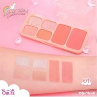 ราคา อายแชโดว์และบรัชออน Obuse Eyeshadow Blush OB 1445 (9092778057)