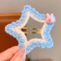 ราคา HANZE อุปกรณ์เสริมผม กิ๊บติดผมรูปดาวถัก สไตล์มินิมอล เครื่องประดับสำหรับตกแต่ง Barrettes ปุยหวาน น่ารักมากๆ ผ้าโพกศีรษะ ที่หนีบผม BB ขนกำมะหยี่ สำหรับผู้หญิง (22117178446)