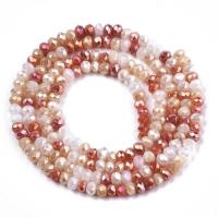 ราคา Beebeecraft 1 Strands Faceted Electroplate Glass Rondelle Beads Pearl Luster Plated Tiny Loose Spacer Beads for Craft Jewelry Necklace Bracelet Making (12914699470)