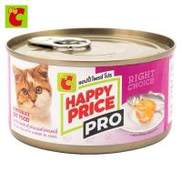 ราคา บิ๊กซี แฮปปี้ ไพรซ์ โปร อาหารแมวกระป๋อง แบบเปียก รสปลาทะเลผสมกุ้งในแอสปิคเยลลี่ 185 ก (17337046142)