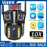 ราคา LLSEE five lens CCTV wireless outdoor waterproof 20MP 10K cctv wifi camera monitoring 360 20X optical zoom mobile tracking two way call color night vision (21448203203)