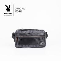 ราคา Playboy Duke Mens Chest bag กระเป๋าคาดอกคาดเอวผู้ชาย รุ่น ST B243PBM280 BK ดีไซน์คาดเอวสกรีนลายPB สีดำ (22295842811)