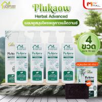 ราคา พร้อมของแถม Plu Kaow Herbal Advanced Shampoo แชมพูพลูคาว แชมพูสมุนไพร บ้านหมอละออง ขนาด 150 ml จำนวน 4 ขวด แถมฟรี สบู่สมุนไพร ขนาด 90 กรัม 1 ก้อน (21804615895)