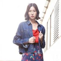 ราคา GSP Jacket แจ็คเก็ตยีนส์ สีเข้ม แต่งชายรุ่ย เสื้อแจ็คเก็ต แจ็คเก็ตผู้หญิง เสื้อสูทผู้หญิง เบลเซอร์ PT52NV (3430940895)
