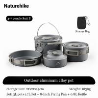 ราคา Naturehike ตั้งแคมป์ชุดเครื่องครัว ชุดอาหารค่ำ กาต้มน้ำทำอาหาร เดินทางบนโต๊ะอาหาร กลางแจ้งเดินป่าปิกนิกหม้อ (22035170665)