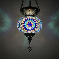 ราคา Newest Turkey Handmade Hanging Lights Romantic Cafe Restaurant Mediterranean Mosaic Pendant Lamps (22191683256)