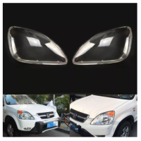 ราคา กรอบไฟหน้ารถยนต์สำหรับ Honda CRV 2002 2003 2004ฝาครอบไฟหน้ารถยนต์เลนส์สำรองฝาครอบออโต้ (21720786481)