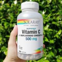 ราคา วิตามินซี สูตรบัฟเฟอร์ Buffered Vitamin C with Rosehip Bioflavonoid Concentrate 500mg 250 VegCaps Solaray (920656574)