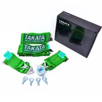 ราคา TAKATA เข็มขัดนิรภัย เซฟตี้เบลท์ เข็มขัดรถยนต์ เบล ทากาตะ ขนาด3นิ้ว สีเขียว ดำ ล็อค 4จุด แน่น ปลดไว คุณภาพสูง 1ชุด ต่อเบาะ1ตัว (21750686353)