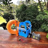 ราคา เครื่องพ่นยาแบตเตอรี่ ปั๊มน้ำคู่ กระเป๋าหิ้ว 12v 12 บาร์ พร้อมสายหนา 3 ชั้น แรง ลากสายได้ไกล พ่นสูง 10เมตร (21216601888)