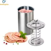 ราคา LeadingStar Fast Delivery Deli Meat Press Ham Press With Mobile Handle Cooking Barrel Multi Functional 304 Stainless Steel Ham Maker Meat Press For Meat Pork Beef Fish (21638905092)