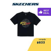 ราคา Skechers สเก็ตเชอร์ส เสื้อยืดแขนสั้นผู้หญิง Women DC Collection Short Sleeve Tee Apparel SL423W347 02L2 (21004865656)