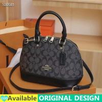 ราคา คุณภาพพรีเมี่ยม กระเป๋าถือ Coach กระเป๋าสะพายสำหรับผู้หญิงลดราคาต้นฉบับ2023ใหม่ของแท้โค้ชกระเป๋าถือแบบแข็ง MODE Korea ผู้หญิงพิมพ์ตัวอักษรกระเป๋าพาดลำตัวกระเป๋า Dompet Koin กระเป๋าสะพายไหล่กระเป๋าช้อ 