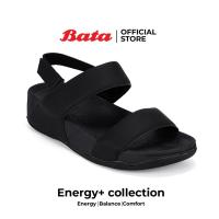 ราคา Bata บาจา Energy รองเท้าแตะรัดส้น ยอดฮิต สวมใส่ง่าย รองรับน้ำหนักเท้า สำหรับผู้หญิง สีดำ รหัส 5316055 (22303883950)