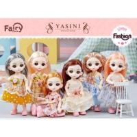 ราคา ของเล่นเด็กผู้หญิง ตุ๊กตารูปคน ตุ๊กตาหน้าสวย ตุ๊กตาของเล่นของหนูๆ 1ชุด มี6 ชิ้น LX300 33 (19409370471)