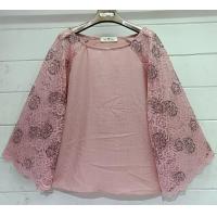 ราคา อก chest 48 Odee Cutie Daily Fashion linin blouse เสื้อลินินคอปาด แขนต่อด้วยผ้าลูกไม้ สีสันสดใส (22018543450)