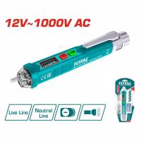ราคา TOTAL ปากกาวัดแรงดันไฟฟ้า 12V 1000V แบบไม่ต้องสัมผัส รุ่น THT2910003 และ THT29100026 Non contact AC Voltage Detector (20209632232)