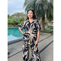 ราคา พร้อมส่ง ชุดเซ็ท2ชิ้นผู้หญิง ชุดเซตสาวอวบ เสื้อแขนสั้น กางเกงขายาว (21931361345)