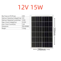 ราคา แผงโซลาร์เซลล์ monocrystalline solar cell 6V 18V 10W 15W 20W 30W 50W 80W 100W (21414925404)