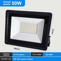 ราคา สปอร์ตไลท์ led 220v ไฟสปอร์ตไลท์ 10w 30w 50w 150w 200w 300w ไฟกลางแจ้ง Flood Light Saving ตกแต่งสวน ขนาด IP66 Waterproof (21297080874)