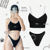 ราคา ICEBLINK Gaia Black bikini บิกินี่ ชุดว่ายน้ำสีดำ กางเกงทรงไฮคัต พร้อมส่ง (21596705291)