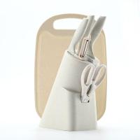 ราคา มีดทำครัว ชุดมีดทำครัว เซตชุดทำครัว 1 ชุด พร้อมเขียง มี 6 ชิ้น ผลิตจากฟางข้างสาลี มี4สี (9557750164)