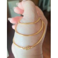 ราคา สร้อย ITALY SNAKE CHAIN 2Mเงินชุบทองคำ18kเหมือนทองแท้สลัก ITALY (21804110052)