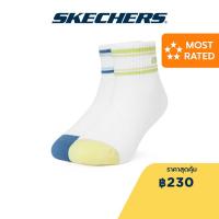 ราคา Skechers สเก็ตเชอร์ส ถุงเท้าหุ้มข้อเด็ก Kid Quarter Sock Accessory P224K011 01XM (21826691638)