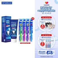 ราคา NEW SPARKLE ยาสีฟัน INSTANT WHITE 60 กรัม แถมฟรี แปรงสีฟัน EXTRA SOFT WHITE TOOTHBRUSH คละสี 10SK00176 10SK00148 (22321191438)