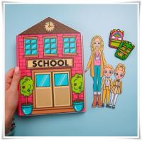 ราคา โรงเรียน ตุ๊กตา ตุ๊กตากระดาษ บ้านตุ๊กตากระดาษ แต่งตัวตุ๊กตา เสื้อผ้าตุ๊กตากระดาษ บทบาทสมมุติ ของเล่น แฮนด์เมด DIY ไร้เสียง สติกเกอร์ ของเล่นเสริมพัฒนาการเสริมจินตนาการเด็ก ๆ (21891573268)