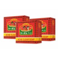ราคา 150กรัมx3ก้อน สบู่สิว แอคเน่เคลียร์ สูตรต้นตำหรับมาดามเฮง Acne Clear Soap Madame Heng (21769944944)