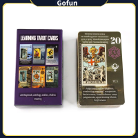 ราคา ไพ่ยิปซี ไพ่ทาโรต์ พร้อมส่ง New 78 Deck Learning tarot cards ไพ่ยิปซีการ์ตูนน่ารัก (22334823502)