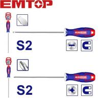 ราคา EMTOP ไขควง ปากแหลม ปากแบน 4 นิ้ว 5 นิ้ว 6 นิ้ว Phillips screwdriver (21412516440)