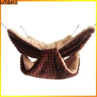 ราคา Litake Pet Plush Hammock Double layer Hanging Nest Sleeping Bag For Guinea Pig Squirrel Hamster Glider (22163068449)
