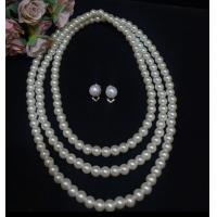 ราคา เครื่องประดับมุก มุกเส้นยาว พร้อมต่างหู เครื่องประดับชุดไทย (21909496651)