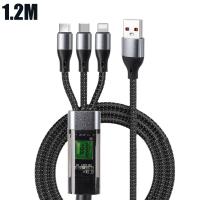 ราคา Pphha 4 in 1 Mecha Fast Charging Cable USB Type C 65W Charger Data Cord Multi device PD 27W Flash Charging Wire for iPhone Xiaomi Samsung (22363652408)