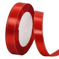 ราคา ริบบิ้นผ้า ริบบิ้นขอบทอง ไซค์ 0 6 ซม 1 ซม 1 5 ซม 2 ซม 2 5 ซม ม้วนยาว 22 เมตร มีสต๊อกพร้อมส่ง ริบบิ้นห่อของขวัญ ริบบิ้นซาติน ริบบิ้นผ้าซาติน (16088018874)