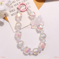 ราคา YANAO ห่วงโซ่โทรศัพท์มือถือสไตล์เกาหลีประดับลูกปัดอะคริลิคสายรัดข้อมือกระเป๋าหูฟังจี้เสน่ห์พวงกุญแจโทรศัพท์ (21102147511)