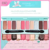 ราคา I Cosmetics Lameila eye shadow palatte 719 10 colors eye shadow palettes Clay shadow silk oil shimmer beautiful color texture waterproof (22184746259)