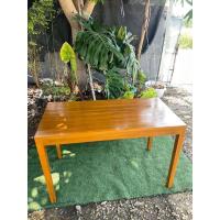 ราคา Sukthongแพร่ โต๊ะอาหารไม้สัก 60x120สูง75ซม โต๊ะกาแฟ โต๊ะทำงาน โต๊ะกินข้าว โต๊ะเขียนหนังสือ โต๊ะไม้สัก รุ่นขาเรียว สีสักน้ำตาลส้มเคลือบเงา SUKP 629 (21836049920)