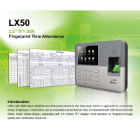 ราคา ZK LX50 เครื่องสแกนลายนิ้วมือเพื่อบันทึกเวลาทำงาน สินค้ารับประกัน 18 เดือน (3175120417)