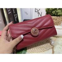 ราคา 515พร้อมส่ง5 สี กระเป๋าสตางค์ lyn มีสายยาวถอดได้ แท้ outlet (21853287067)