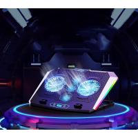 ราคา LAMAOE D10 พัดลมโน๊ตบุ๊ค RGB โน๊ตบุ๊ค คอมพิวเตอร์ หม้อน้ำ 5 พัดลม พัดลมระบายความร้อนโน๊ตบุ๊ค (22279299628)