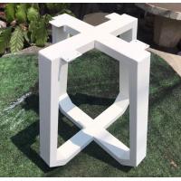 ราคา Iron DIY ขาโต๊ะเหล็กสำเร็จรูป ขาเหล็กทำโต๊ะ ขาโต๊ะกลาง โต๊ะกาแฟ Table Lege Iron IR 1595 สีขาว กันสนิม ขาโต๊ะหน้าทีวี โต๊ะหน้าโซฟา โต๊ะญี่ปุ่น โต๊ะวางของ ทำจากเหล็กกัลวาไนท์ 2x1นิ้ว แข็งแรง ทนทาน (2173