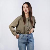 ราคา haas เสื้อผู้หญิง ทรงเชิ้ตแขนยาว คอจีน HBSH5538 (22210383015)