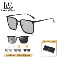 ราคา LouisWill แว่นตากันแดดแว่นกันแดดเปลี่ยนสีได้เปลี่ยนสีได้อัตโนมัติเลนส์มองกลางคืนแว่นกันแดดโพลาไรซ์แว่นตากันแดด TAC แว่นกันแดดขับรถใช้งานได้สองแบบ UV400ป้องกันแสงแดด (22142641224)