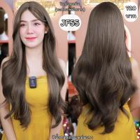 ราคา รหัส JF55 วิกกึ่งทอมือ ทอลูกไม้ตรงหน้าผาก ผมลอนยาว ความยาว 70 ซม สีน้ำตาลเทาอ่อน ทอจิ๊ดริ๊ด (21893979377)