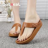 ราคา Doreal รองเท้าแตะส้นตึกแฟชั่นสำหรับผู้หญิงรองเท้าแตะส้นเตารีดสไตล์เกาหลีรองเท้าแตะลำลองนุ่มใส่สบายสำหรับผู้หญิงสำหรับฤดูร้อน (20337057035)