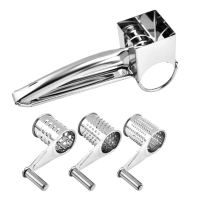 ราคา Cheese Shredder Manual Cheese Grinder Drum Grater Cheese Drum Grater for Nuts Manual Rotary Cheese Grater Easy to Use beettercar (22119641870)